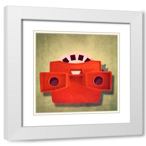 Vintage School II White Modern Wood Framed Art Print with Double Matting by Brown, Thomas