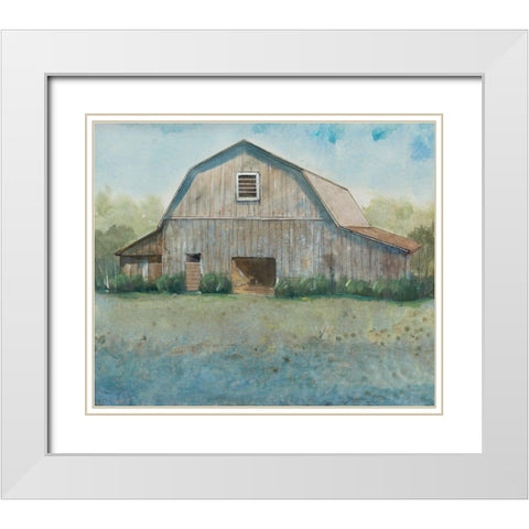 Country Life II White Modern Wood Framed Art Print with Double Matting by OToole, Tim