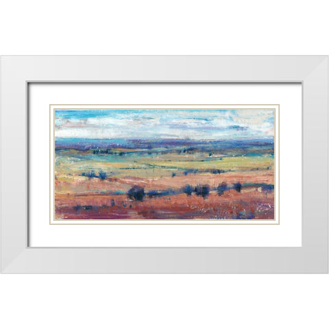Temperate Terrain I White Modern Wood Framed Art Print with Double Matting by OToole, Tim