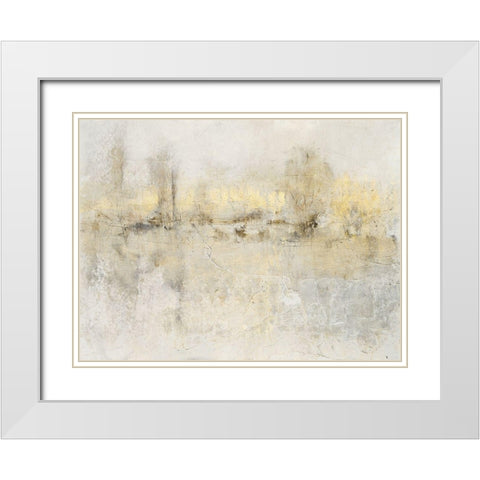 Obscured View I White Modern Wood Framed Art Print with Double Matting by OToole, Tim