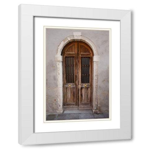 Windows and Doors of Venice IV White Modern Wood Framed Art Print with Double Matting by DeNardo, Laura