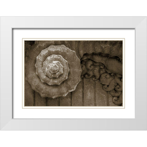 Architecture Detail in Sepia V White Modern Wood Framed Art Print with Double Matting by DeNardo, Laura
