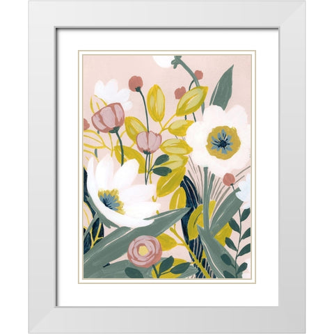 Garden Sketch I White Modern Wood Framed Art Print with Double Matting by Popp, Grace
