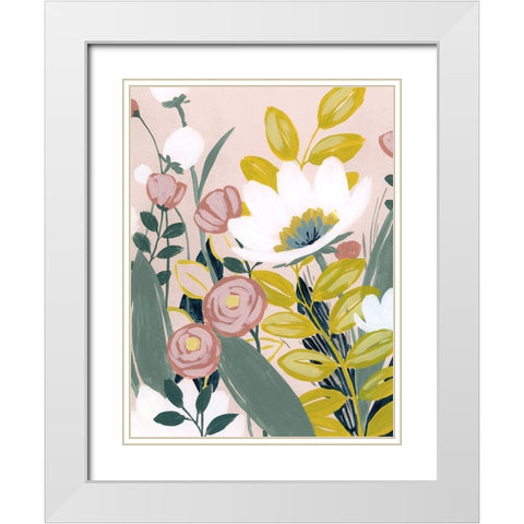 Garden Sketch II White Modern Wood Framed Art Print with Double Matting by Popp, Grace