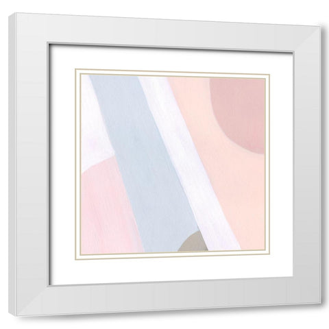 Pooled I White Modern Wood Framed Art Print with Double Matting by Popp, Grace