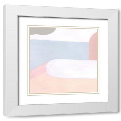 Pooled II White Modern Wood Framed Art Print with Double Matting by Popp, Grace