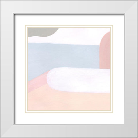 Pooled II White Modern Wood Framed Art Print with Double Matting by Popp, Grace