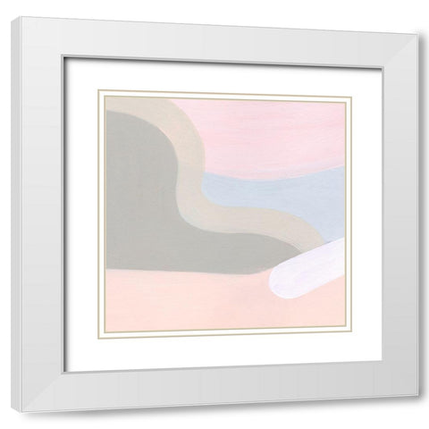 Pooled III White Modern Wood Framed Art Print with Double Matting by Popp, Grace
