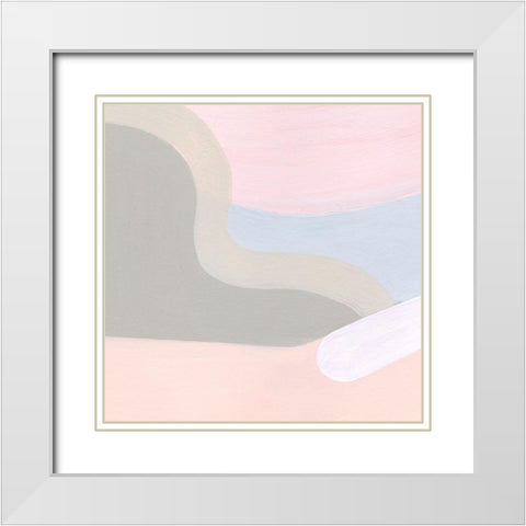 Pooled III White Modern Wood Framed Art Print with Double Matting by Popp, Grace
