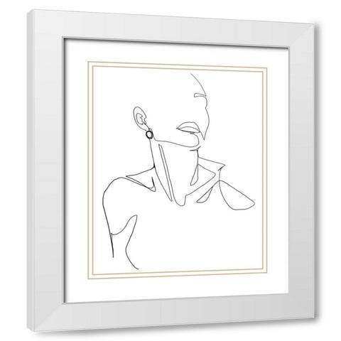 Everlasting Elegance II White Modern Wood Framed Art Print with Double Matting by Popp, Grace