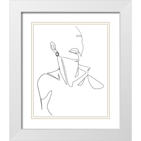 Everlasting Elegance II White Modern Wood Framed Art Print with Double Matting by Popp, Grace