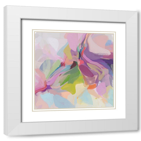 Influence II White Modern Wood Framed Art Print with Double Matting by Orlov, Irena