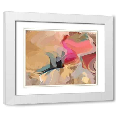 Charming Blend III White Modern Wood Framed Art Print with Double Matting by Orlov, Irena