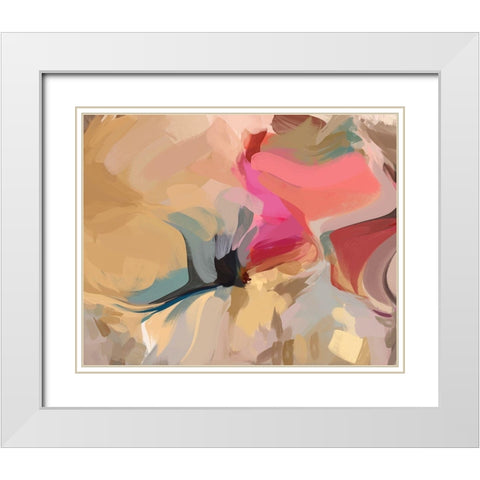 Charming Blend III White Modern Wood Framed Art Print with Double Matting by Orlov, Irena