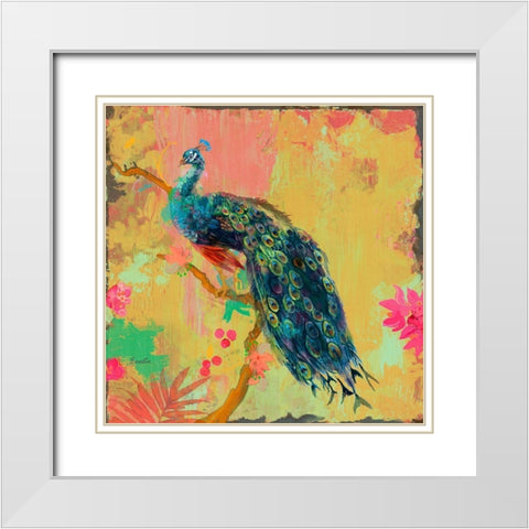 Animal Utopia IV White Modern Wood Framed Art Print with Double Matting by Evelia Designs