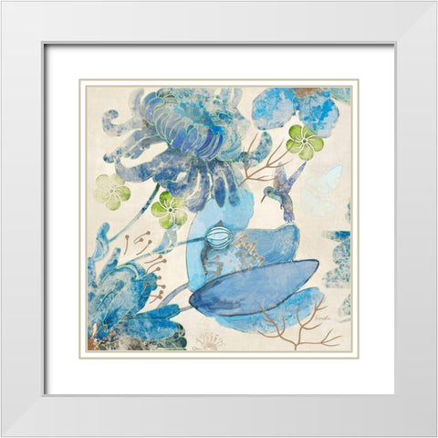 Chic Providence II White Modern Wood Framed Art Print with Double Matting by Evelia Designs