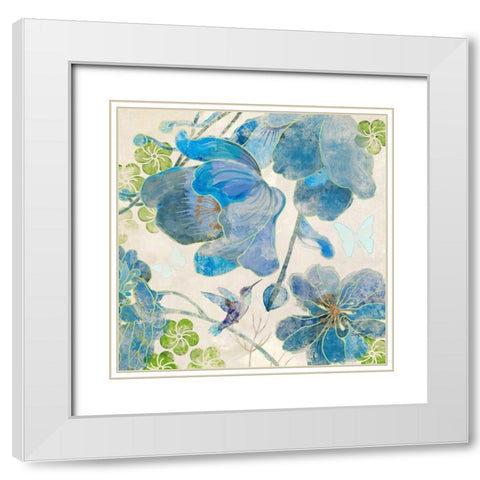 Chic Providence III White Modern Wood Framed Art Print with Double Matting by Evelia Designs