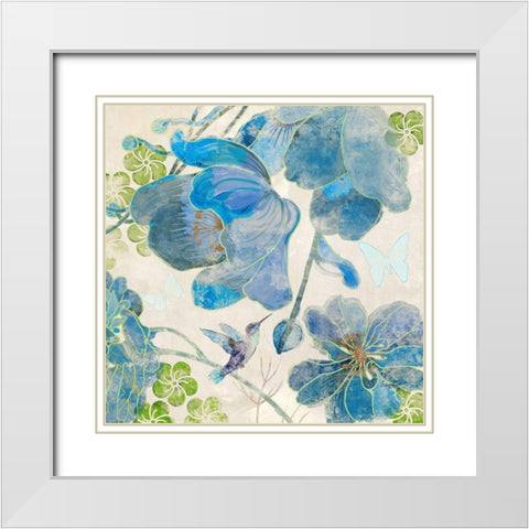 Chic Providence III White Modern Wood Framed Art Print with Double Matting by Evelia Designs