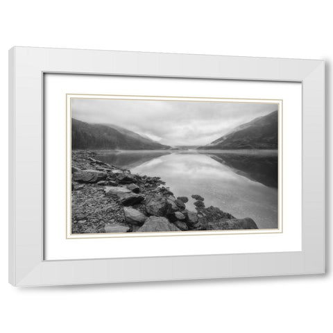 Loch Spirits White Modern Wood Framed Art Print with Double Matting by Dautlich, Nick