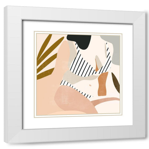 Trieste Summer IV White Modern Wood Framed Art Print with Double Matting by Borges, Victoria