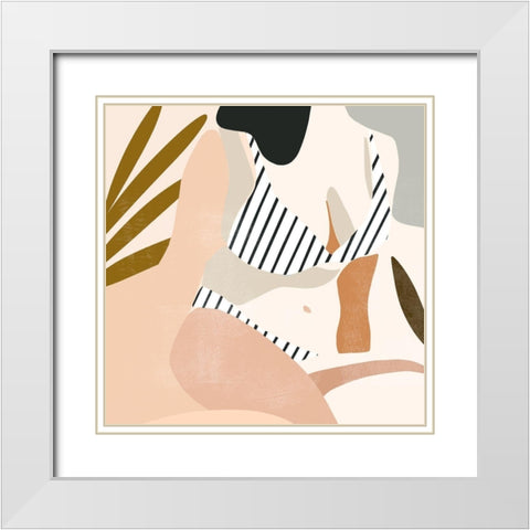 Trieste Summer IV White Modern Wood Framed Art Print with Double Matting by Borges, Victoria