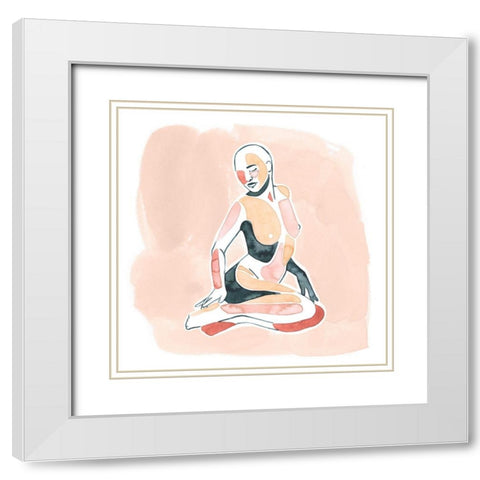 Desert Dancer II White Modern Wood Framed Art Print with Double Matting by Popp, Grace