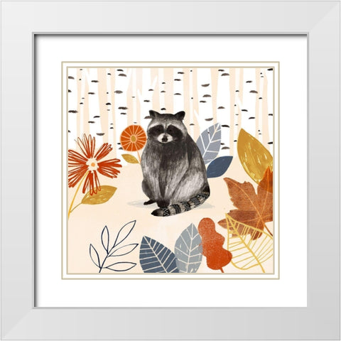 Cozy Autumn Woodland III White Modern Wood Framed Art Print with Double Matting by Borges, Victoria