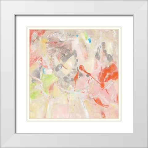 Coral Fusion II White Modern Wood Framed Art Print with Double Matting by OToole, Tim