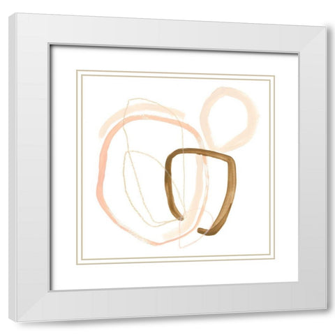 Minimal Vibration I White Modern Wood Framed Art Print with Double Matting by Vess, June Erica