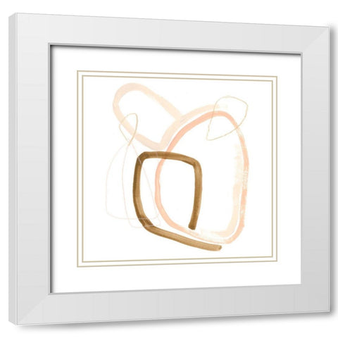 Minimal Vibration II White Modern Wood Framed Art Print with Double Matting by Vess, June Erica