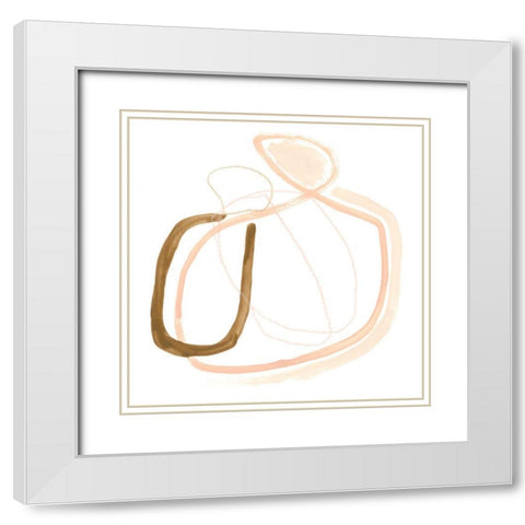 Minimal Vibration III White Modern Wood Framed Art Print with Double Matting by Vess, June Erica