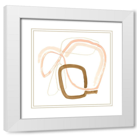 Minimal Vibration IV White Modern Wood Framed Art Print with Double Matting by Vess, June Erica