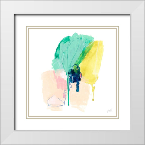 Correlary II White Modern Wood Framed Art Print with Double Matting by Vess, June Erica