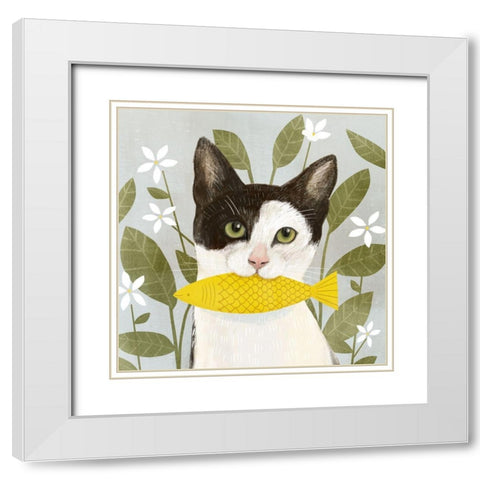 Pet Life I White Modern Wood Framed Art Print with Double Matting by Borges, Victoria