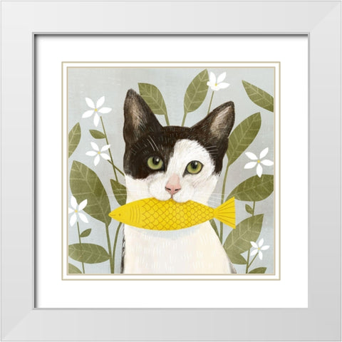 Pet Life I White Modern Wood Framed Art Print with Double Matting by Borges, Victoria