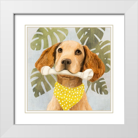 Pet Life III White Modern Wood Framed Art Print with Double Matting by Borges, Victoria