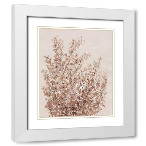 Rustic Wildflowers I White Modern Wood Framed Art Print with Double Matting by OToole, Tim