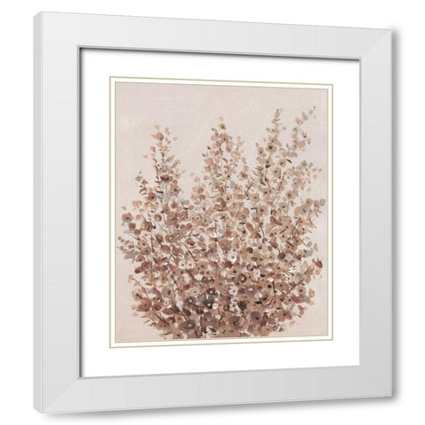 Rustic Wildflowers II White Modern Wood Framed Art Print with Double Matting by OToole, Tim