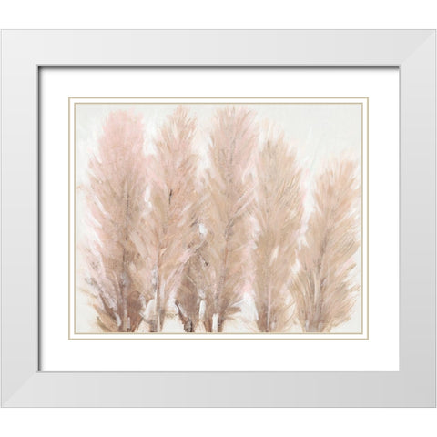 Pampas Grass I White Modern Wood Framed Art Print with Double Matting by OToole, Tim