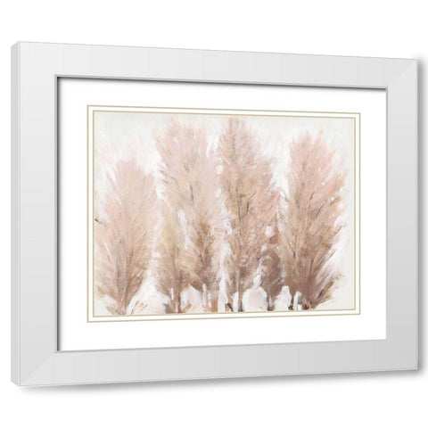 Pampas Grass II White Modern Wood Framed Art Print with Double Matting by OToole, Tim