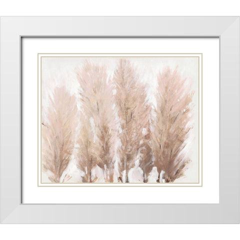 Pampas Grass II White Modern Wood Framed Art Print with Double Matting by OToole, Tim