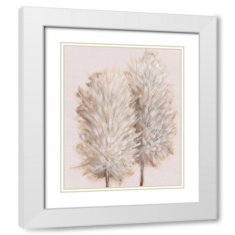 Pampas Grass III White Modern Wood Framed Art Print with Double Matting by OToole, Tim