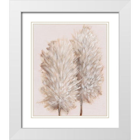 Pampas Grass III White Modern Wood Framed Art Print with Double Matting by OToole, Tim