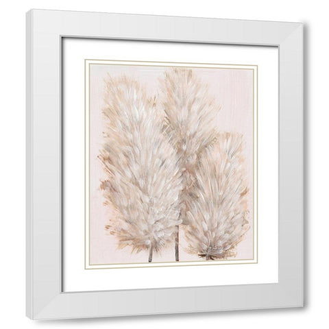 Pampas Grass IV White Modern Wood Framed Art Print with Double Matting by OToole, Tim