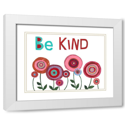Garden Sentiment I White Modern Wood Framed Art Print with Double Matting by Moore, Regina