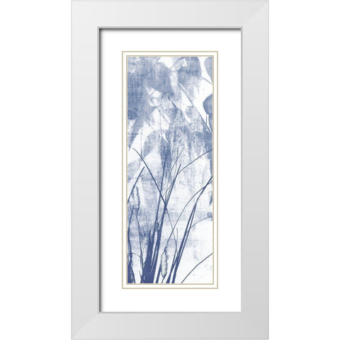 Indigo Exposure IV White Modern Wood Framed Art Print with Double Matting by Goldberger, Jennifer
