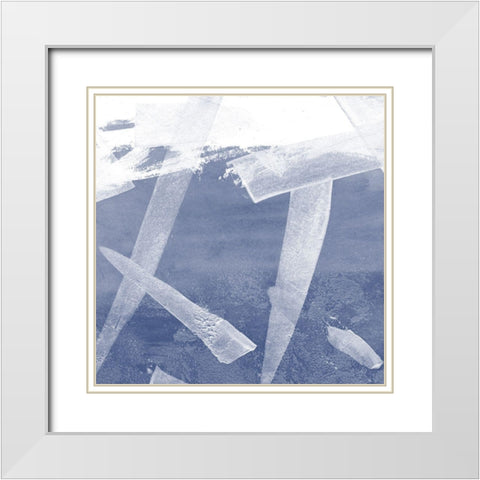 Indigo Rule VI White Modern Wood Framed Art Print with Double Matting by Meagher, Megan