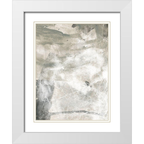 Stonewash IV White Modern Wood Framed Art Print with Double Matting by Vess, June Erica