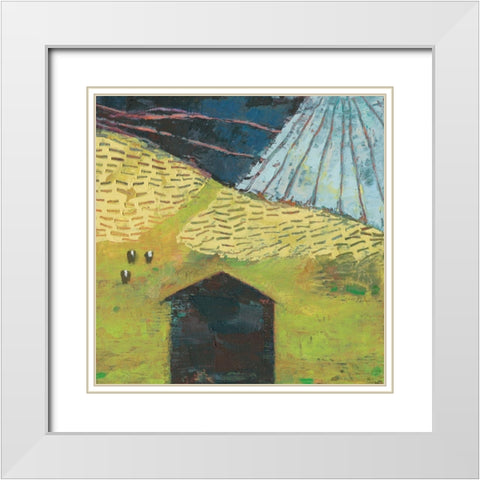 Bear Valley Barn II White Modern Wood Framed Art Print with Double Matting by Jachimiec, Sue