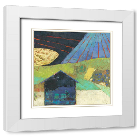 Bear Valley Barn III White Modern Wood Framed Art Print with Double Matting by Jachimiec, Sue